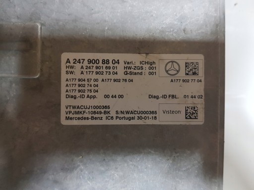 A2479008804 - Модуль драйвера 2479008804 mercedes b class w247