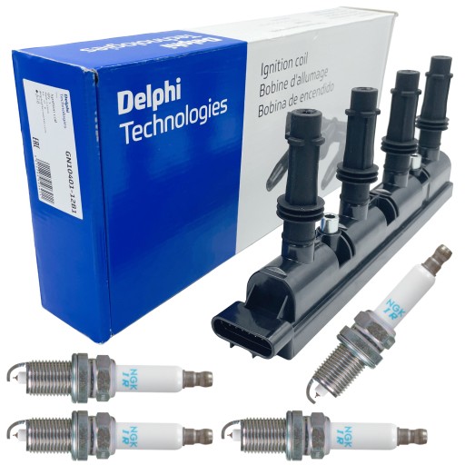 GN10401-12B1 - Катушка зажигания opel astra j 1.4 corsa 1.2 1.4 + свечи зажигания ngk