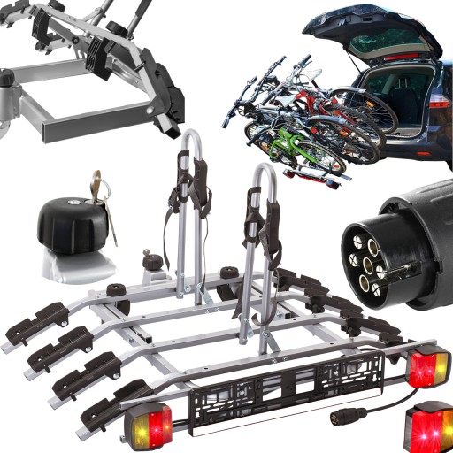 ВЕЛОСИПЕДНА ПЛАТФОРМА СТІЙКА ДЛЯ ГАЧКА 4 ВЕЛОСИПЕДА ВІДКРИТИЙ