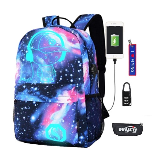 Рюкзак шкільний однокамерний Senkey Shades of purple, Shades of blue 35 л