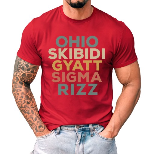 TRIČKO OHIO SKIBIDI GYATT SIGMA RIZZ RIZZLER MEMY MEME PÁNSKÉ S, • Ceny ...