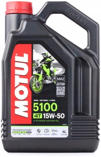 MOTUL ENGINE OIL 5100 4T ESTER 15W50 4л