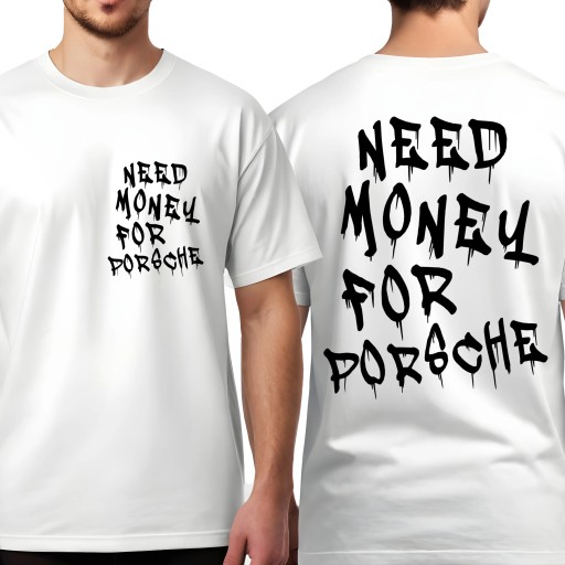 Pánske tričko pre mládež T-Shirt Need Money for Porsche PREMIUM