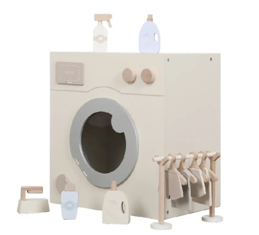 ПРАЛЬНА МАШИНКА ДЕРЕВ'ЯНА ДИТЯЧА Праска набір побутової техніки