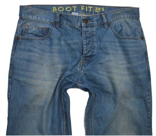 U Módne džínsové nohavice Next 34S Boot Fit z USA!