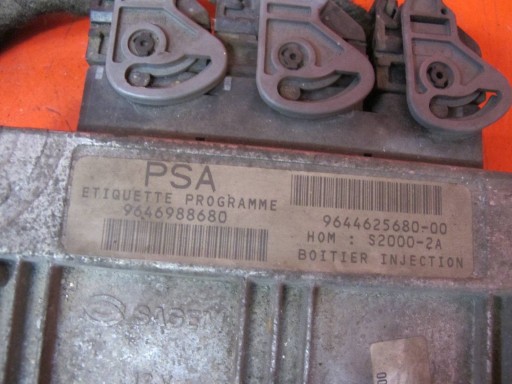 PEUGEOT 206 1.4 B KFW CITROEN bedienteil computer 9646988680 9644625680