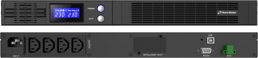 Джерело безперебійного живлення ups для вузької стійки power walker 750va r1u 4x iec