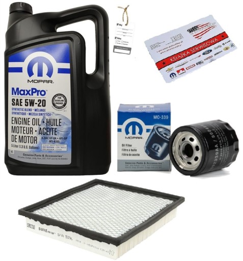 MOPAR 5W20 + ФИЛЬТРЫ DODGE AVENGER 2.4 08-14