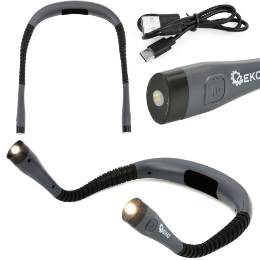 СВІТЛОДІОДНА ЛАМПА ДЛЯ ЧИТАННЯ НА ШИЮ, ЩО ПЕРЕЗАРЯДЖАЄТЬСЯ USB