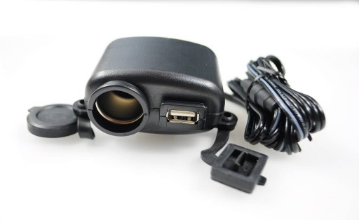 USB ЗАРЯДКА ПРИКУРИВАТЕЛЯ 12V 24V МОТОЦИКЛ