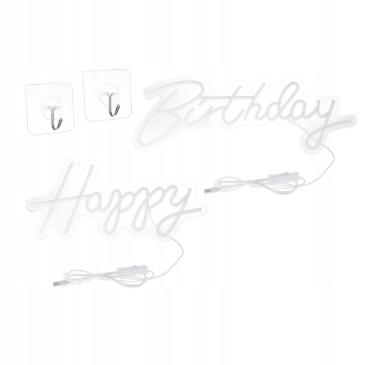 Neon Happy Birthday Personalizované LED pre