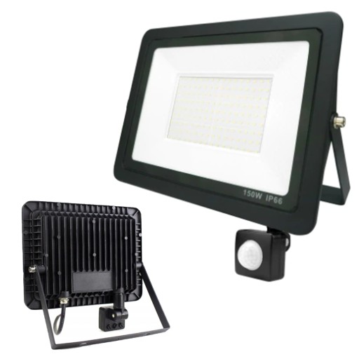Галогенна Світлодіодна лампа прожектор 150 Вт з датчиком руху