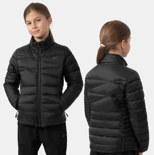 4F Дитячий пуховик на сезон осінь, весна та зима 140 розмір