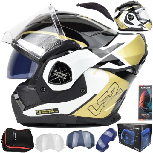 Шлем LS2 FF901 Advant X Metryk Black Gold 3XL