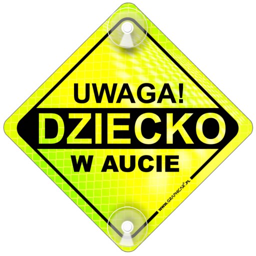 ПАНЕЛЬ UWAGA DZIECKO W AUCIE NEON PRZYSSAWKI зображення 1