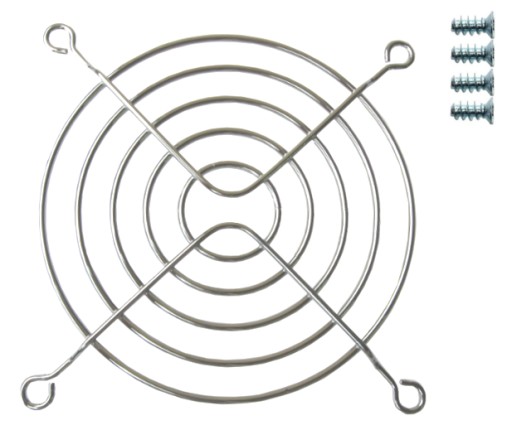 Osłona na wentylator 80mm kratka chromowana grill