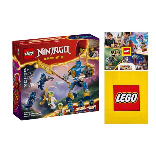 LEGO NINJAGO - Bojová sada s Jayovým machom (71805) +Taška +Katalóg 2024