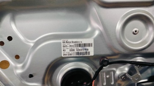 window regulator KIA VENGA mechanism left rear part rear 83470-1P010