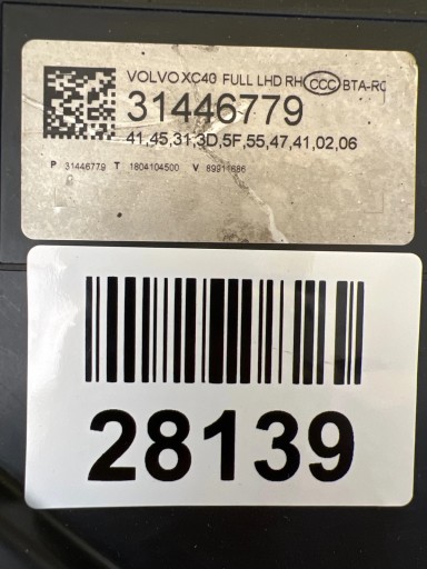 light right front Volvo XC40 II 17- Full Led 31446779