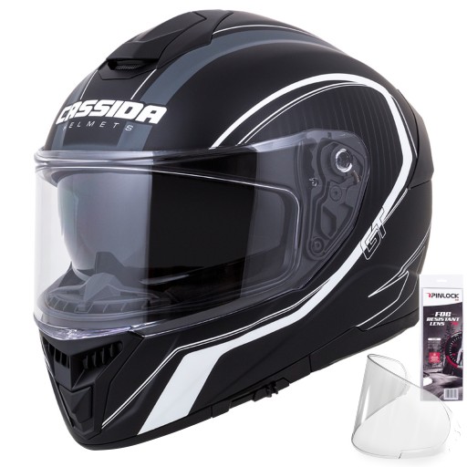 МОТОЦИКЛЬНЫЙ ШЛЕМ CASSIDA GT2 Fiber +PINLOCK L