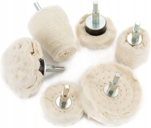 POLISHING SHIELD SET 6 PCS ON A SHAFT