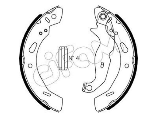 CIFAM 153-490 / CIF ТОРМОЗНЫЕ КОЛОДКИ. FORD FIESTA 08-