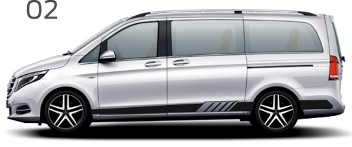 Наклейки на автомобиль Мерседес Вито 02
