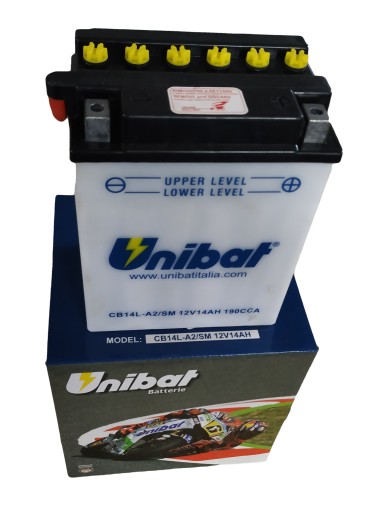Акумулятор UNIBAT CB14L-A2 YB14L-A2 14AH 190A