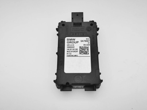 BMW G70 i7 iX U06 G07 XM SRR 01 радар датчик смены ремня ассистент 5A78567