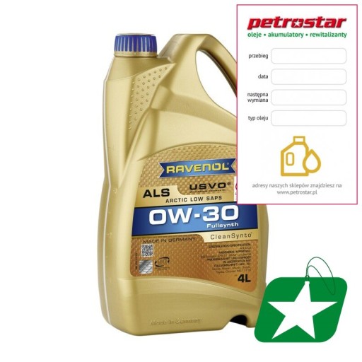 RAVENOL ALS SAE 0W30 USVO 4L