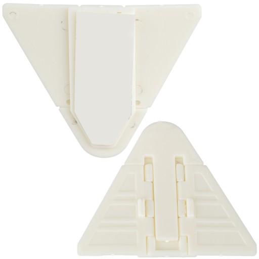 Замок розсувний шпінель білий