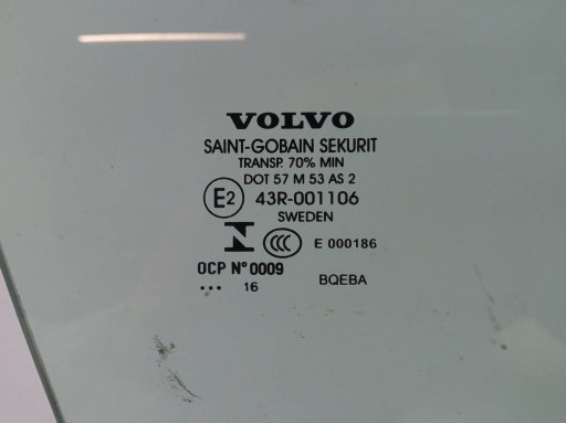 window door right front 43R-001106 Volvo S90 II (2016- )