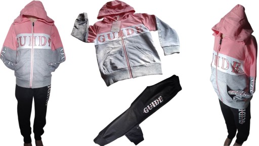 Дитячий спортивний костюм спортивний костюм з капюшоном 164 розмір різнокольоровий