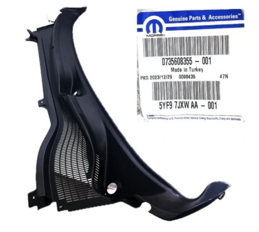 ПЛАСТИКОВЕ ВІКНО ПЕРЕДНЕ FIAT DOBLO 735608355 FCA OE FIAT ОРИГ.