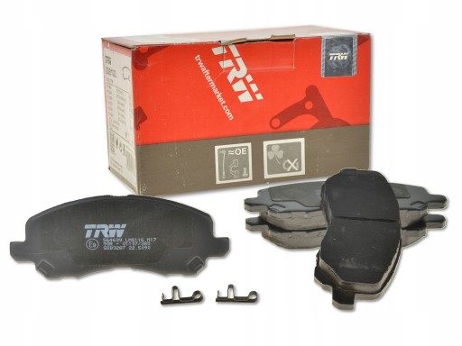 GDB3287 - MITSUBISHI LANCER X 07-ТОРМОЗНЫЕ КОЛОДКИ ПЕРЕДНИЕ TRW
