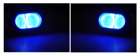 AGH049-20W - 2X светодиодный рабочий светильник синий 20 Вт опрыскиватель