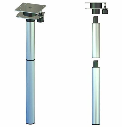 Поворотна ніжка столу для причепа RV 756mm