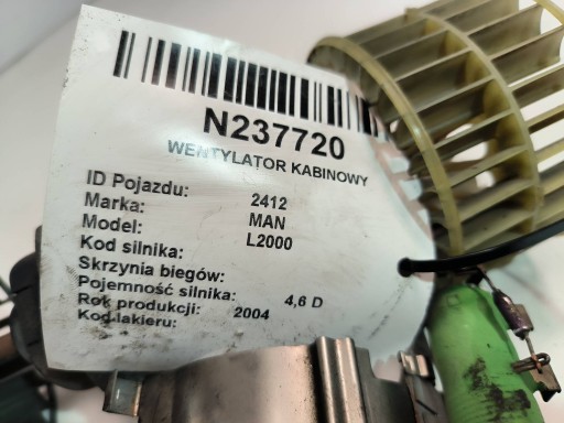 DMUCHAWA Lüfter KABINOWY MAN L2000