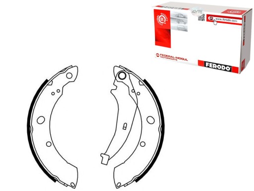 FERFSB4074/RS5 - FERODO ТОРМОЗНЫЕ КОЛОДКИ КОМПЛЕКТ. CHRYSLER PT CRUISER