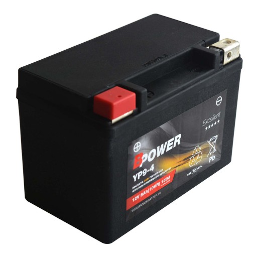 BPower Excellent AGM YP9-4 12V 8Ah 150A YTX9 ETX9