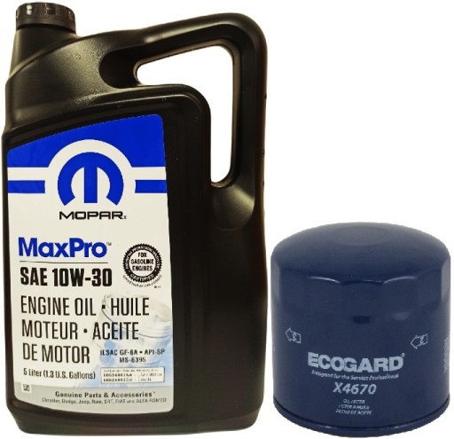 MOPAR 10W30 5L + МАСЛЯНИЙ ФІЛЬТР X4670 (MO-090 / PH16)