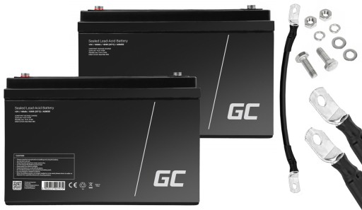 2x agm green cell 100ah 12/24v інвертор сонячний інвертор ups конвертер