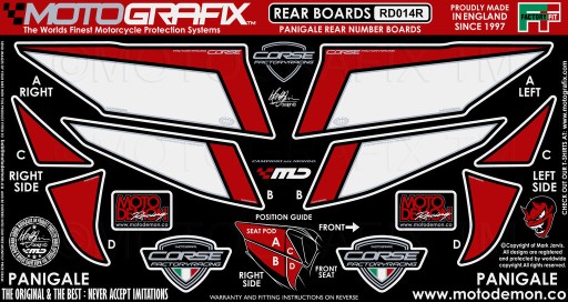 ШПОН ЗАДНІЙ ОБТІЧНИК DUCATI PANIGALE 899 1199 12-15