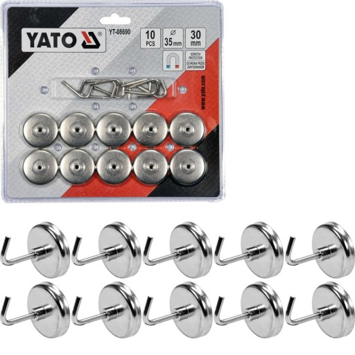 YATO КРЮЧКИ МАГНИТНЫЕ ДЕРЖАТЕЛИ КЛЮЧЕЙ ИНСТРУМЕНТЫ