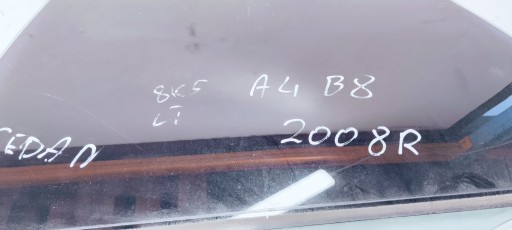 window side door left rear part AUDI A4 B8 8K5 2008