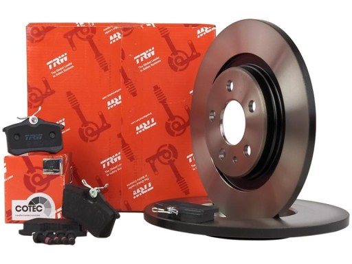 TRW диски + колодки задние CITROEN C8 FIAT ULYSSE