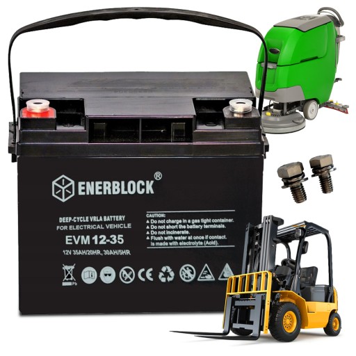 Аккумулятор agm vrla 12 в 35 ач глубокого цикла для электромобилей | устойчивый