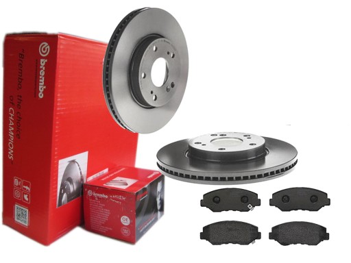 ДИСКИ КОЛОДКИ BREMBO ПЕРЕДНІ HONDA CIVIC X 280MM