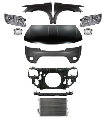 1146 - Fiat Freemont 10 — Бампер, Капот, Крыло, Ремень