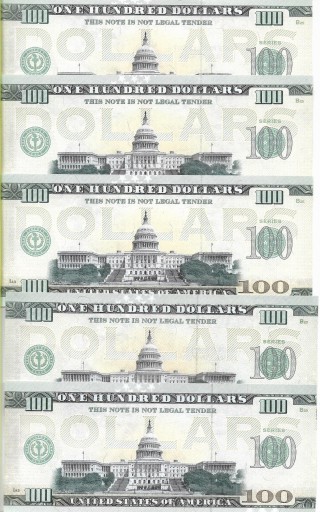 Bankovka 100 dolárov 2022 Sada 50 kusov